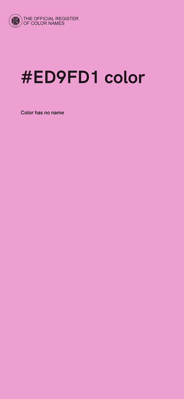 #ED9FD1 color image