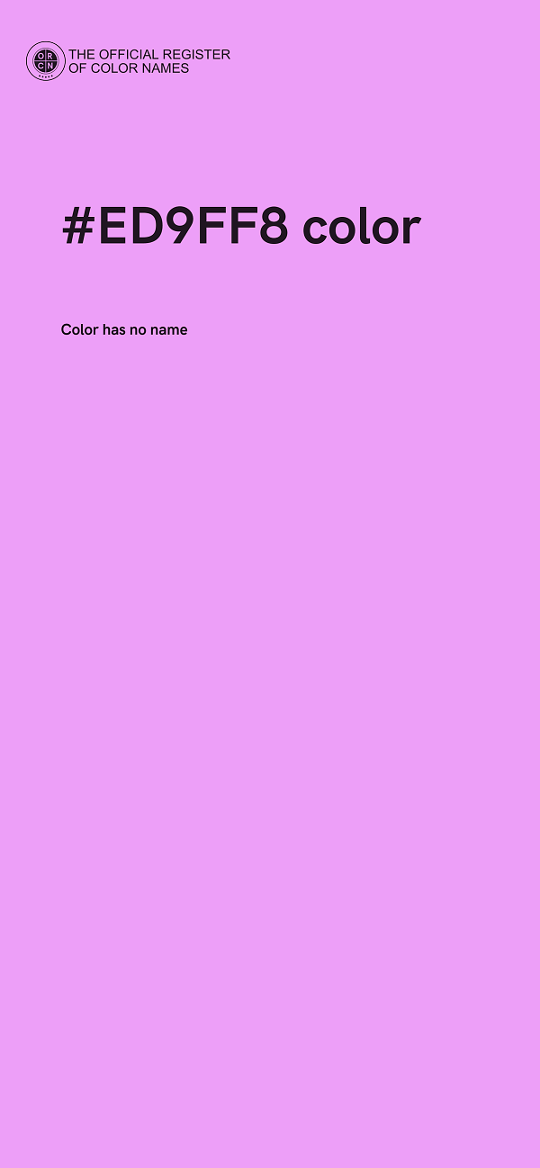 #ED9FF8 color image