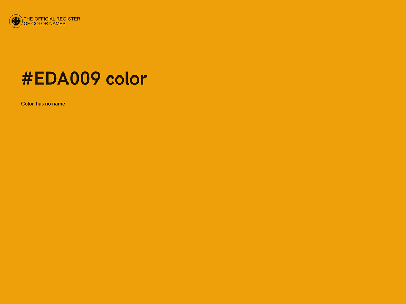 #EDA009 color image