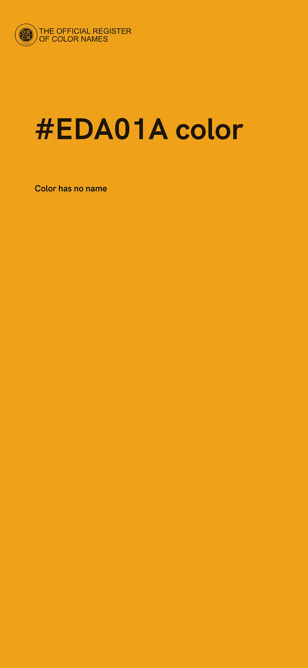 #EDA01A color image