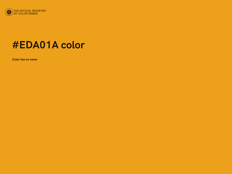 #EDA01A color image