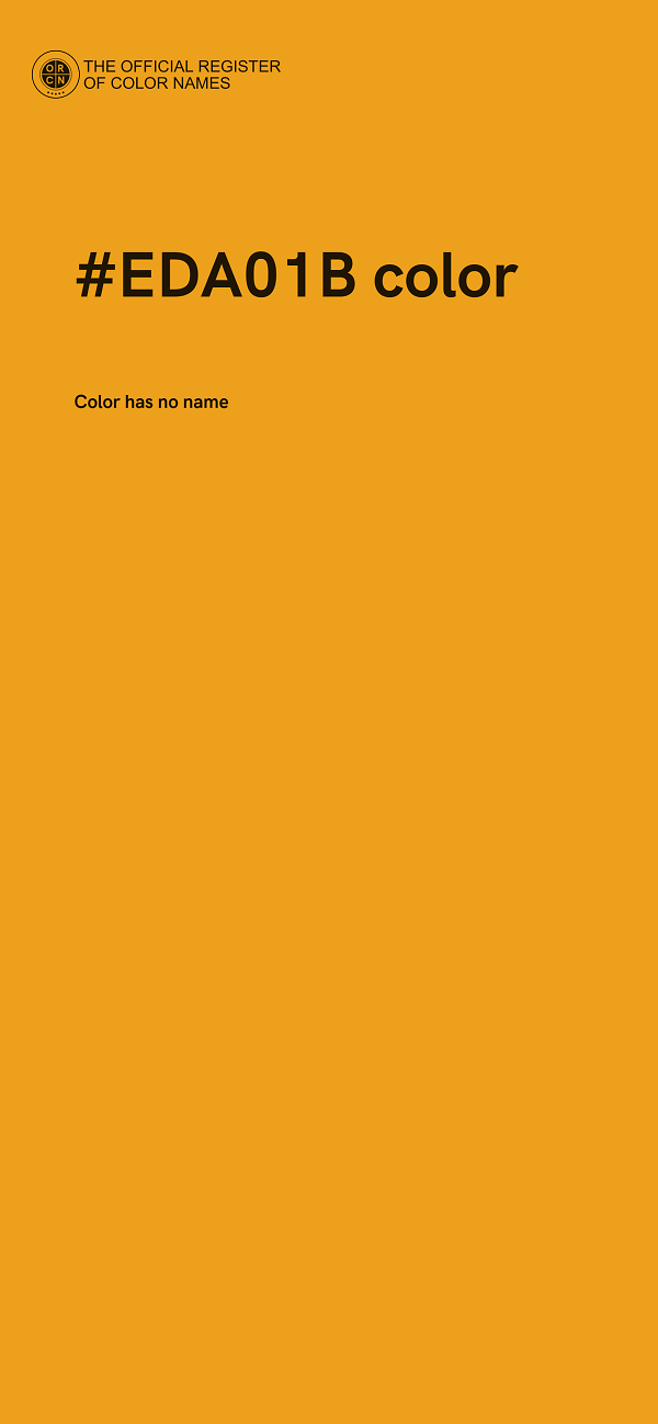 #EDA01B color image