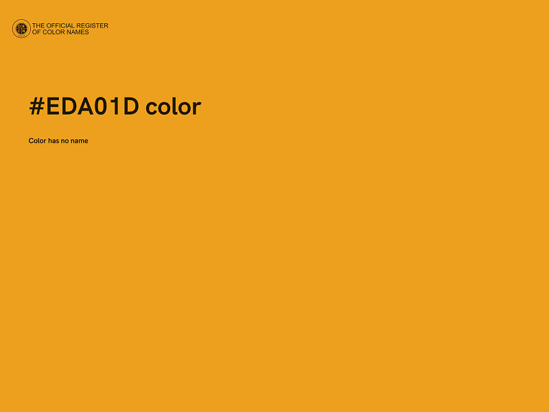 #EDA01D color image