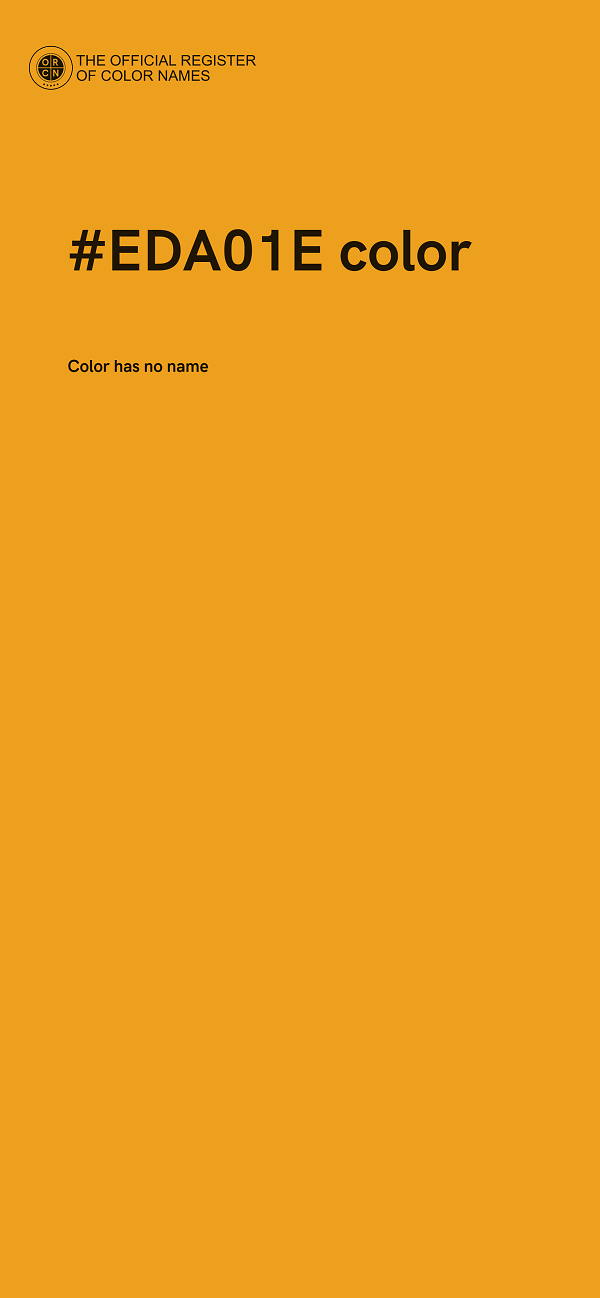 #EDA01E color image
