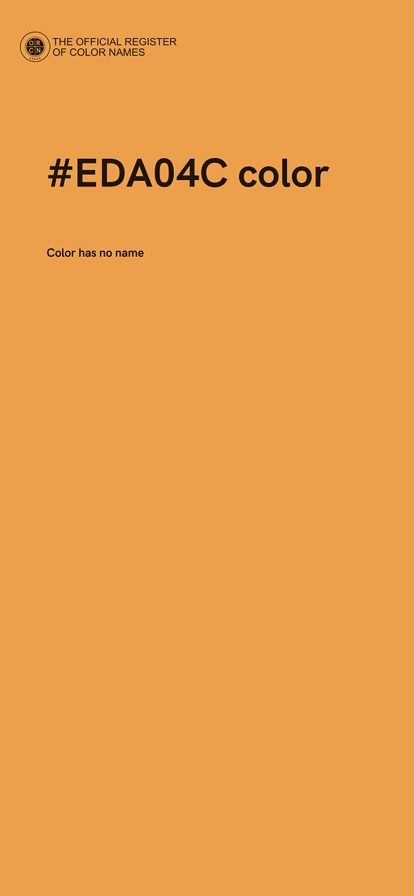 #EDA04C color image