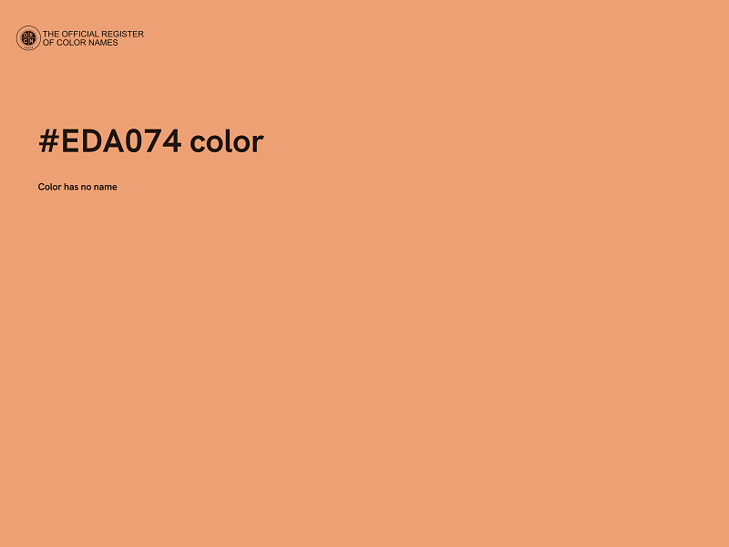 #EDA074 color image