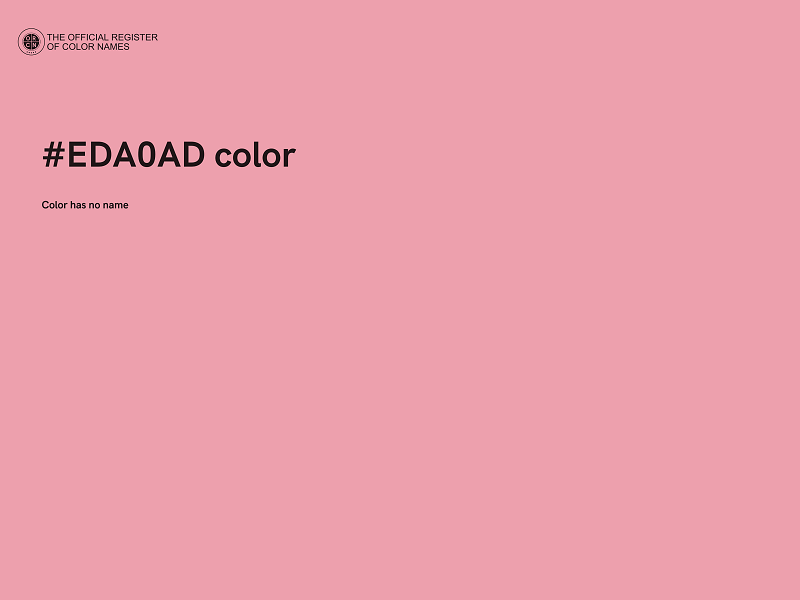 #EDA0AD color image