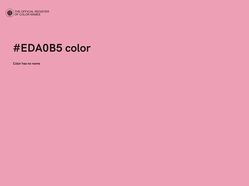 #EDA0B5 color image