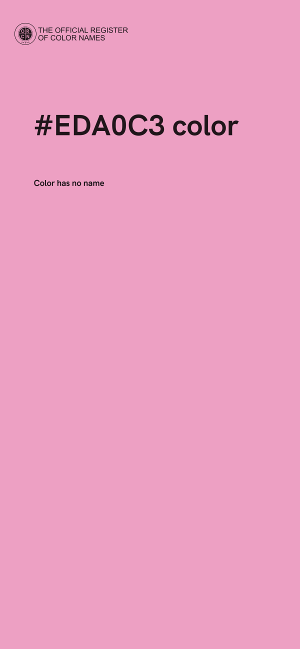 #EDA0C3 color image