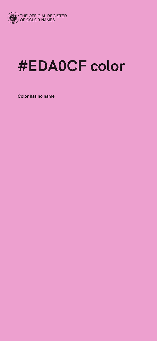 #EDA0CF color image