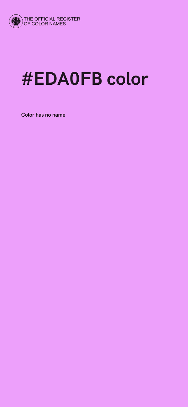 #EDA0FB color image