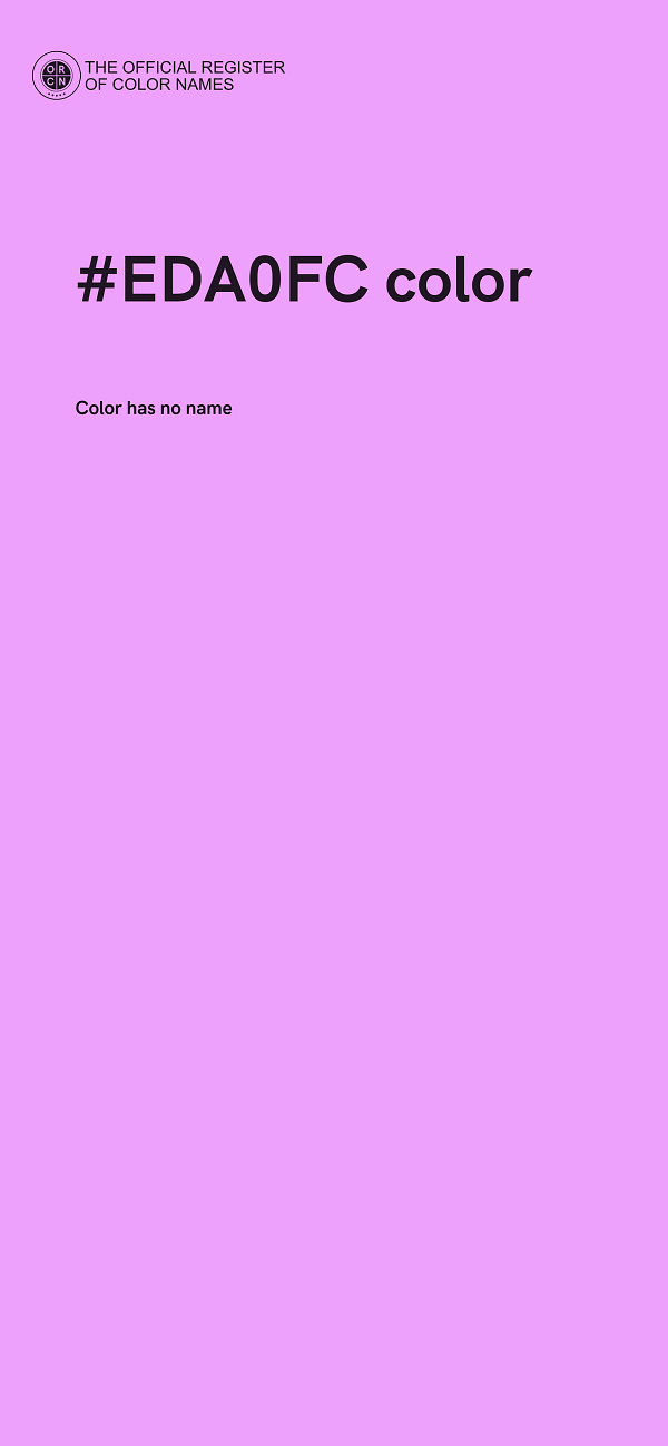 #EDA0FC color image