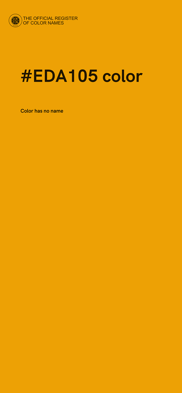 #EDA105 color image