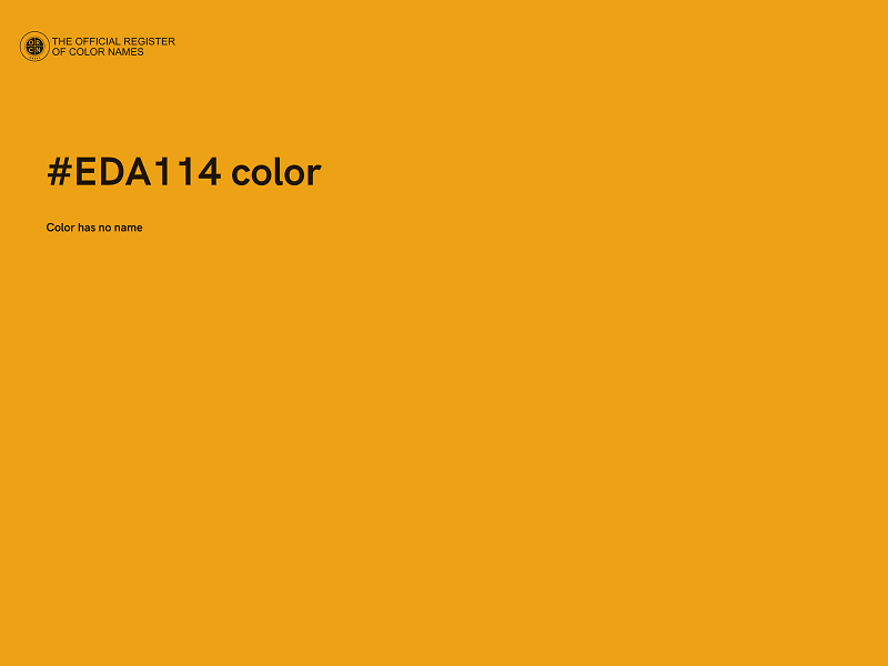 #EDA114 color image