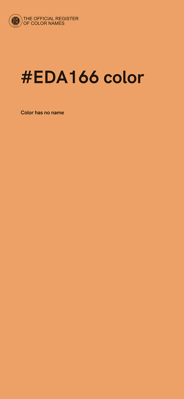 #EDA166 color image