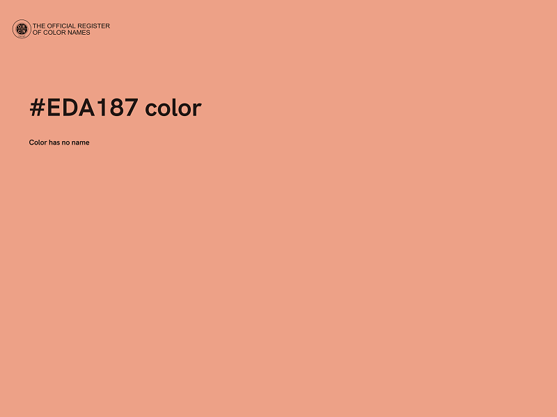 #EDA187 color image