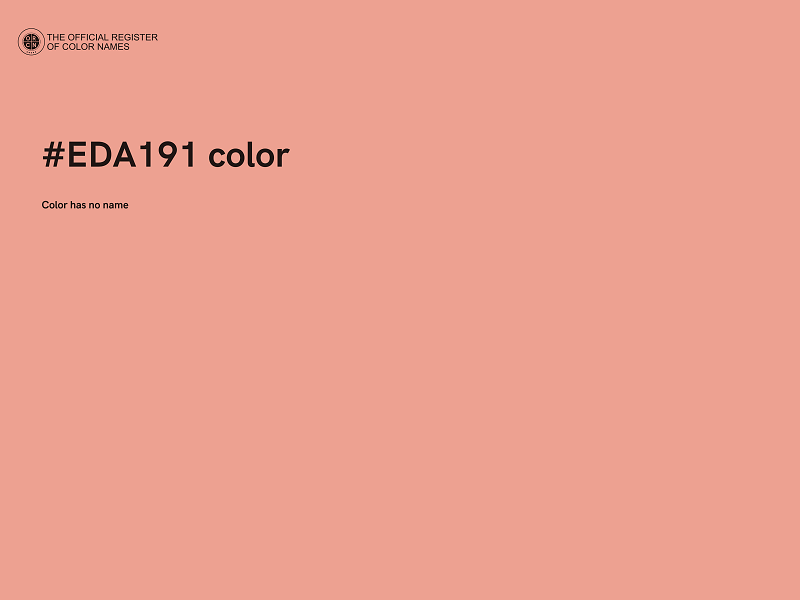 #EDA191 color image