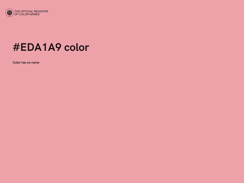 #EDA1A9 color image