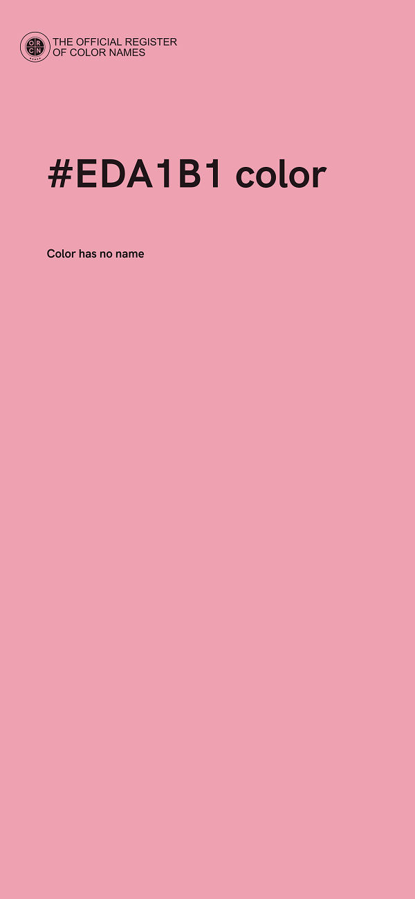#EDA1B1 color image