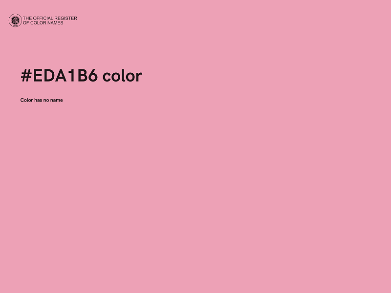 #EDA1B6 color image