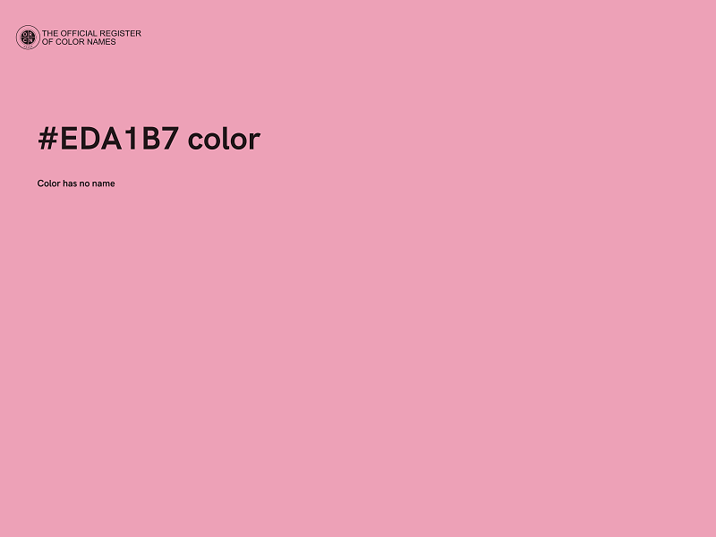 #EDA1B7 color image