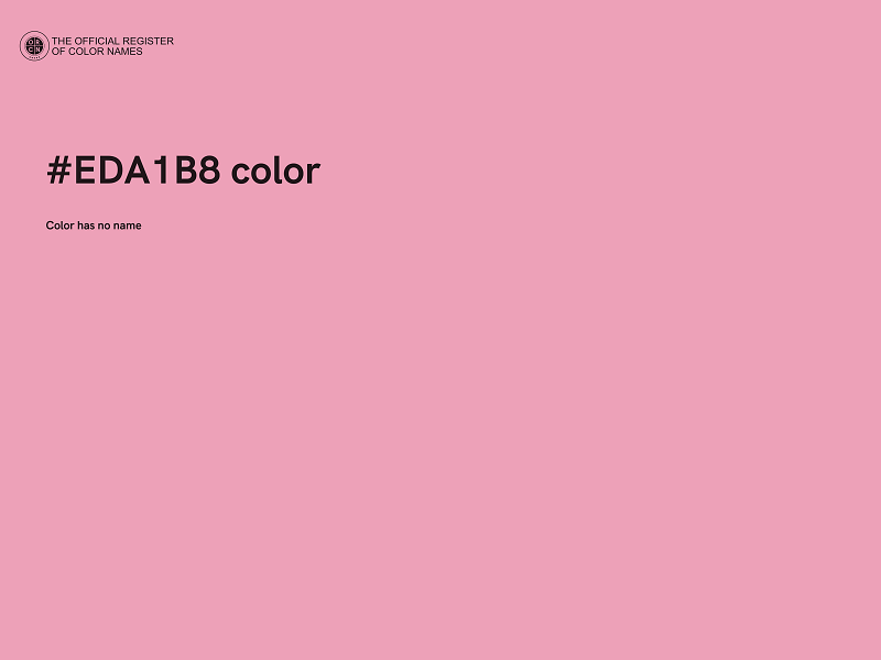 #EDA1B8 color image