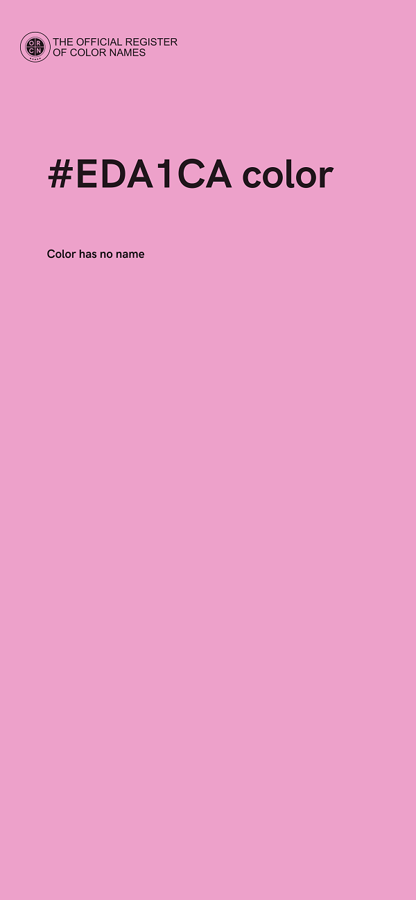 #EDA1CA color image