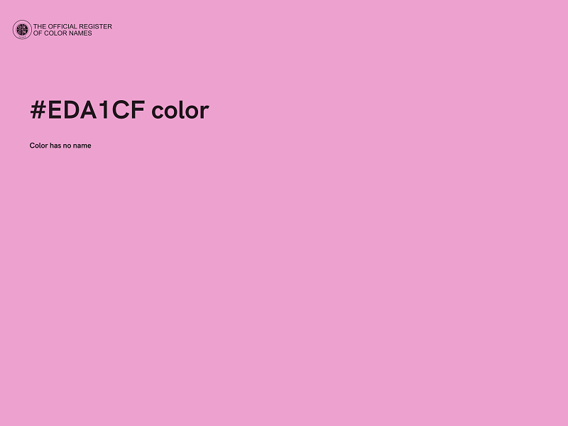 #EDA1CF color image