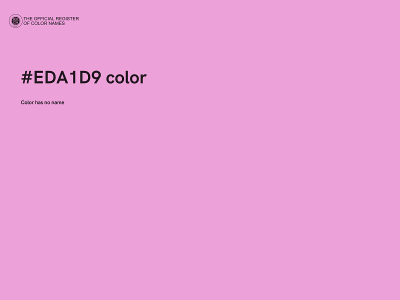 #EDA1D9 color image