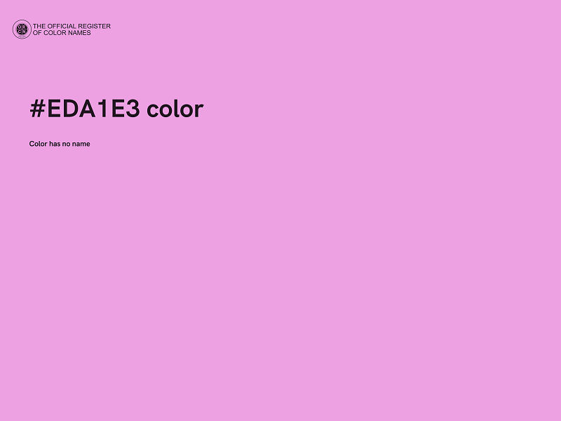#EDA1E3 color image