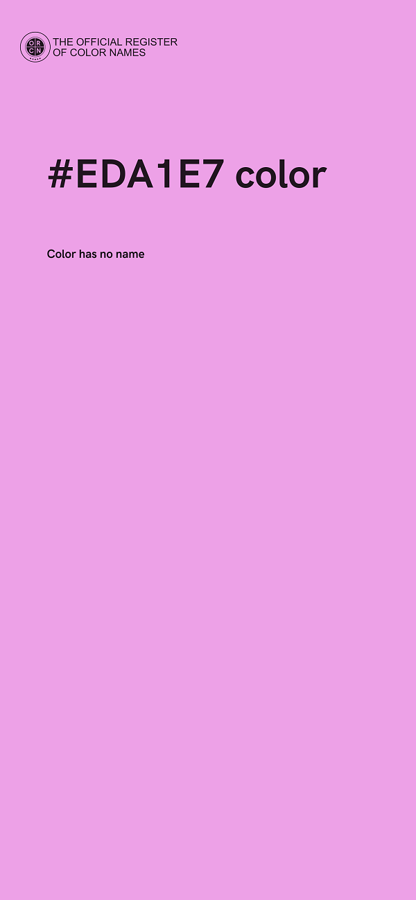 #EDA1E7 color image