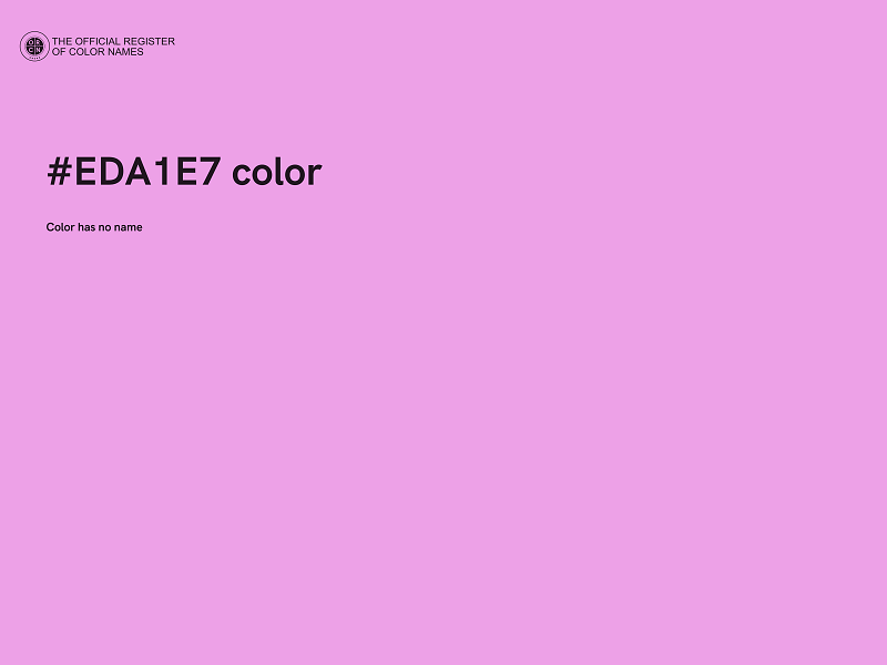 #EDA1E7 color image
