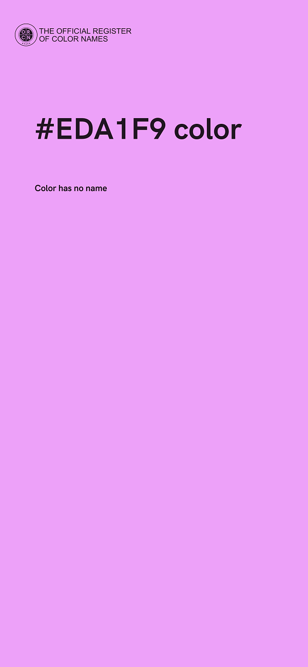 #EDA1F9 color image