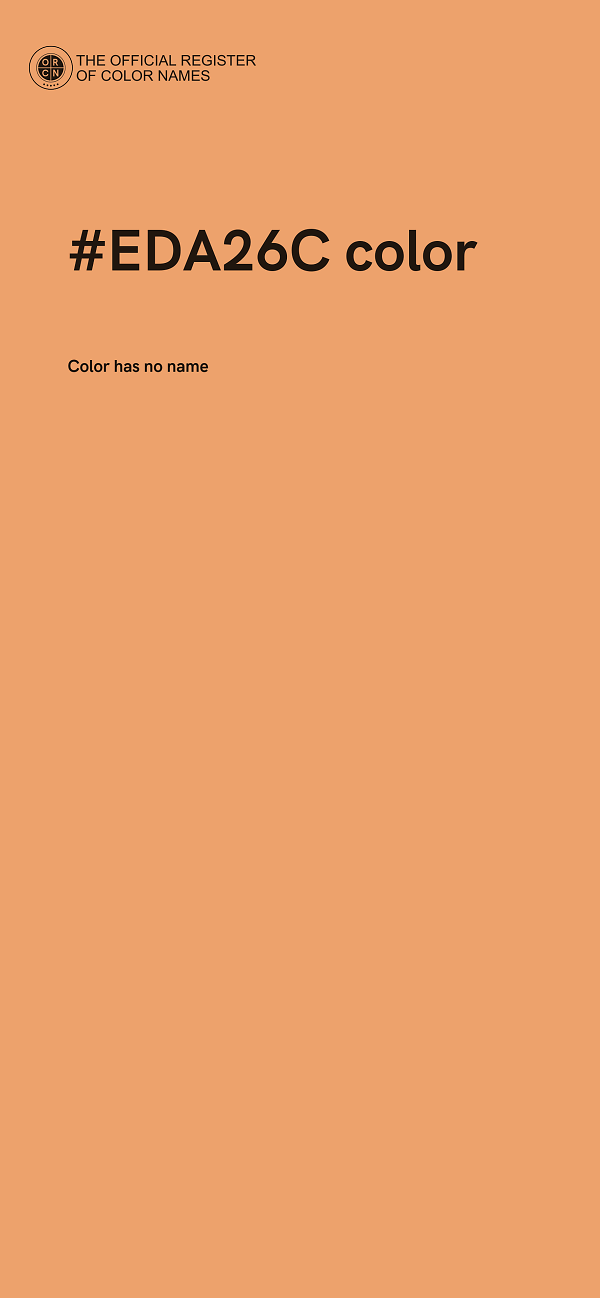 #EDA26C color image