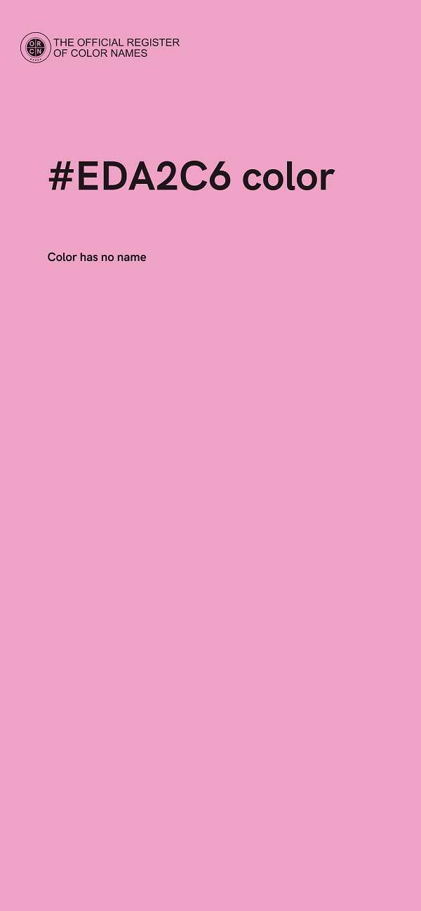 #EDA2C6 color image