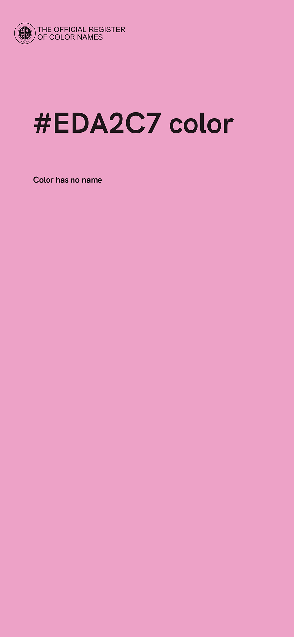 #EDA2C7 color image