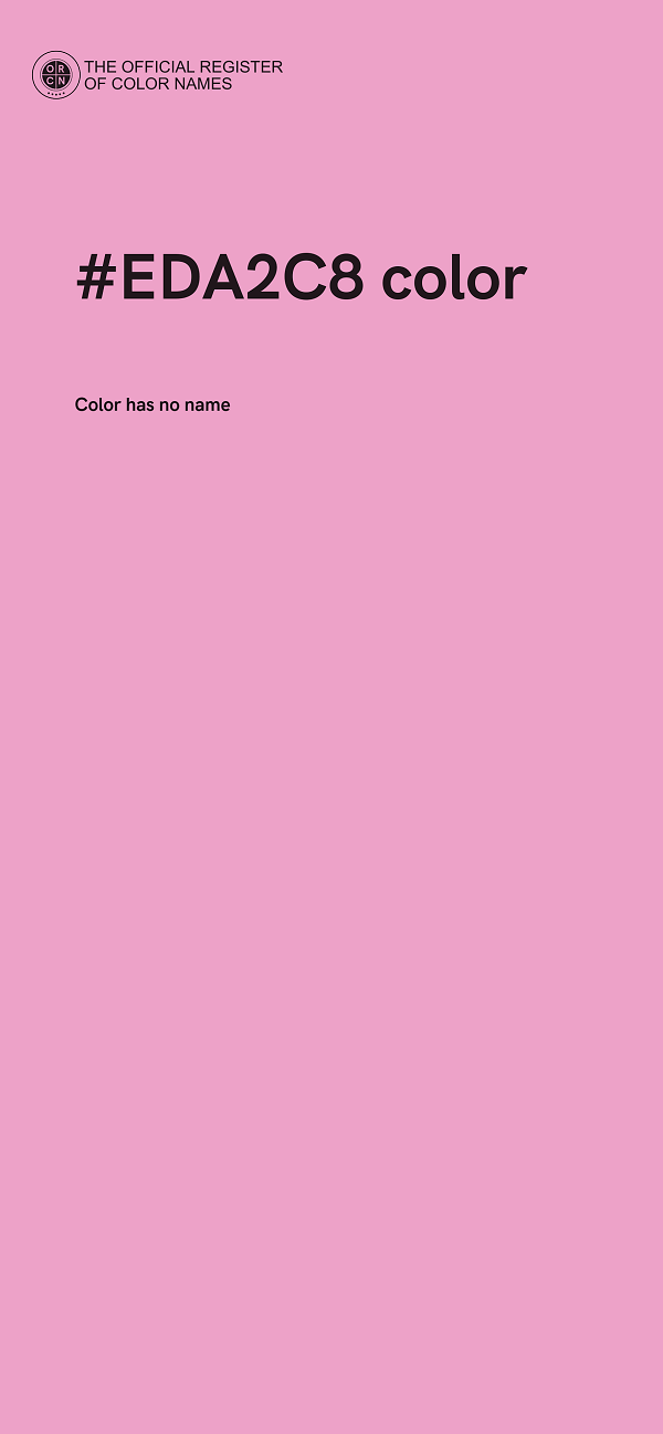 #EDA2C8 color image