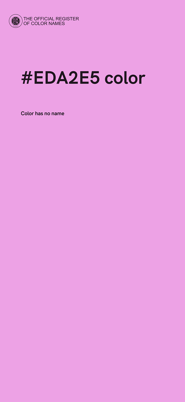 #EDA2E5 color image