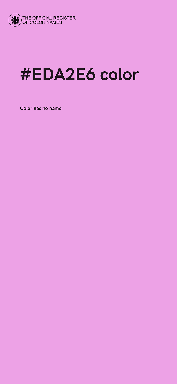 #EDA2E6 color image
