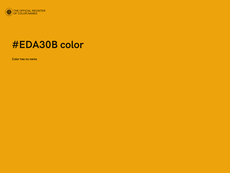 #EDA30B color image