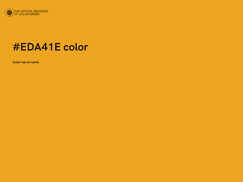 #EDA41E color image