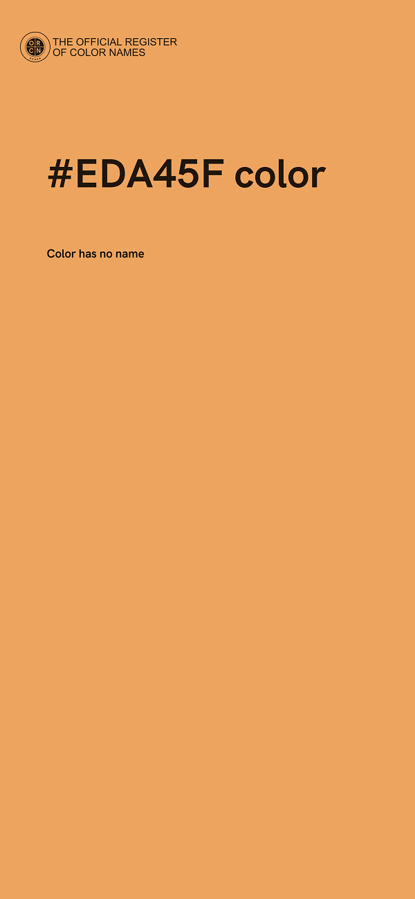 #EDA45F color image