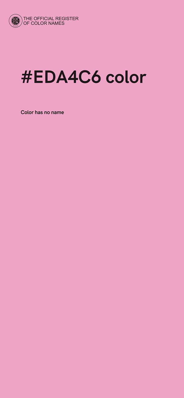 #EDA4C6 color image