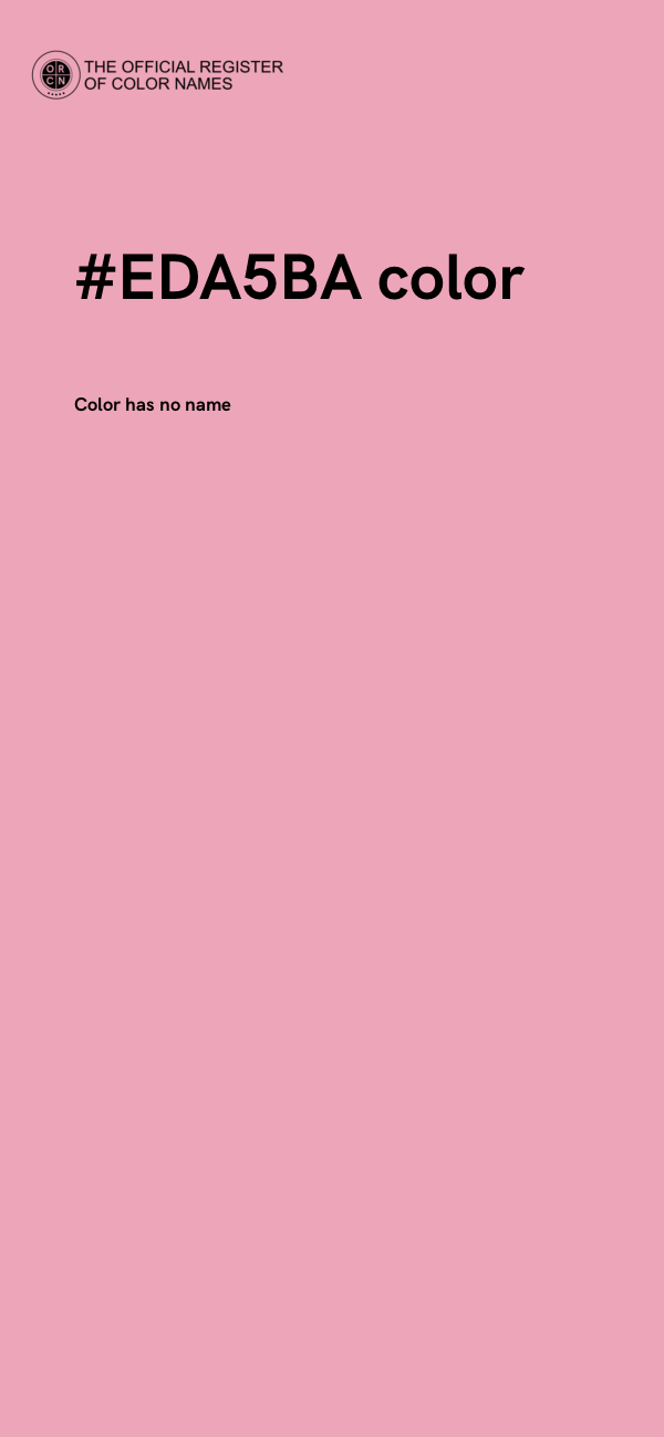 #EDA5BA color image