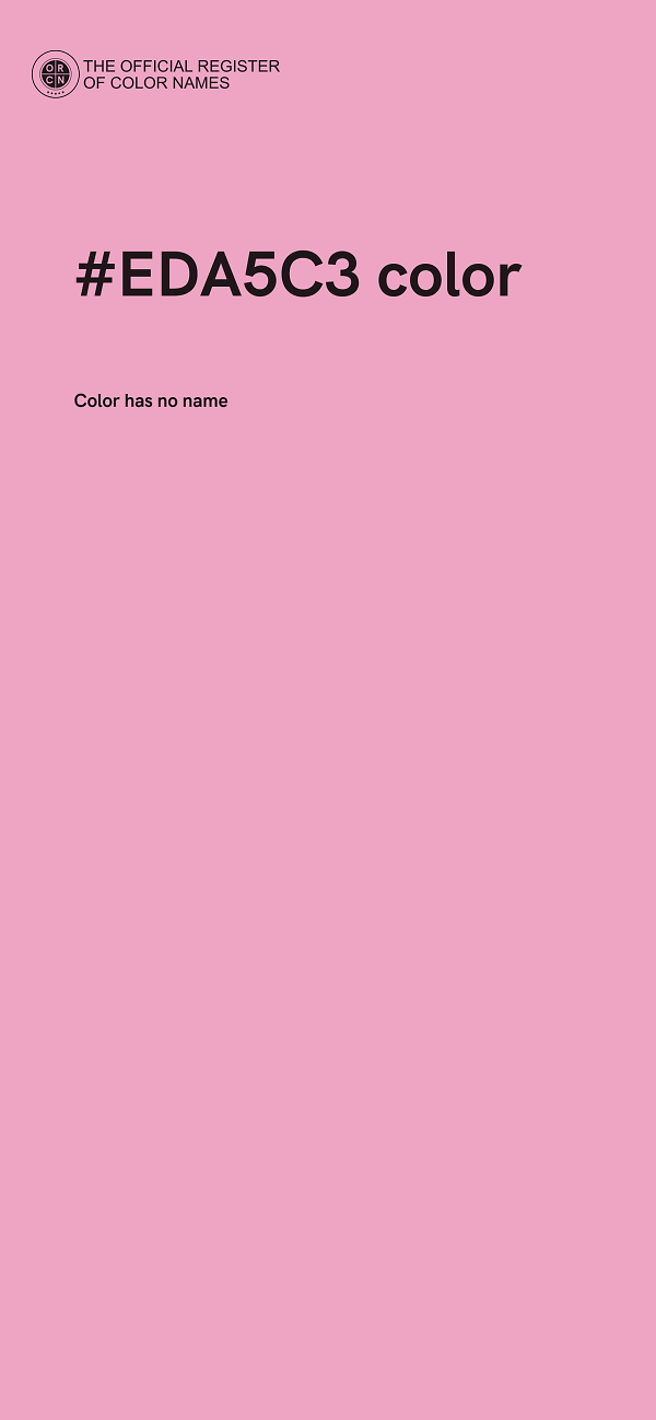 #EDA5C3 color image