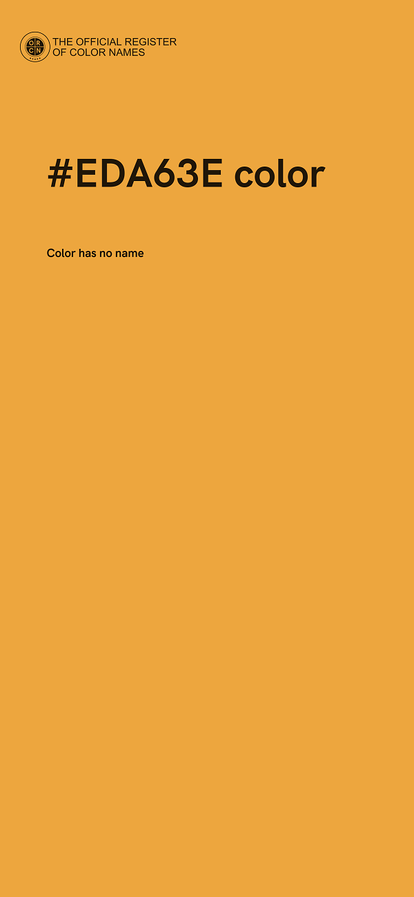 #EDA63E color image