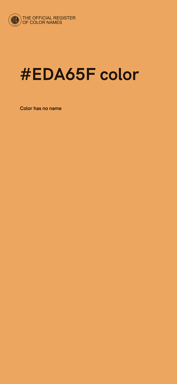 #EDA65F color image