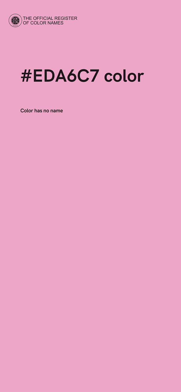 #EDA6C7 color image
