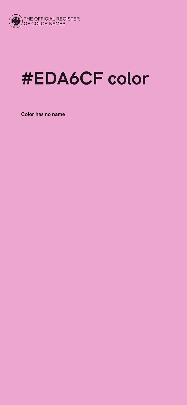 #EDA6CF color image