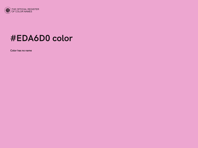 #EDA6D0 color image